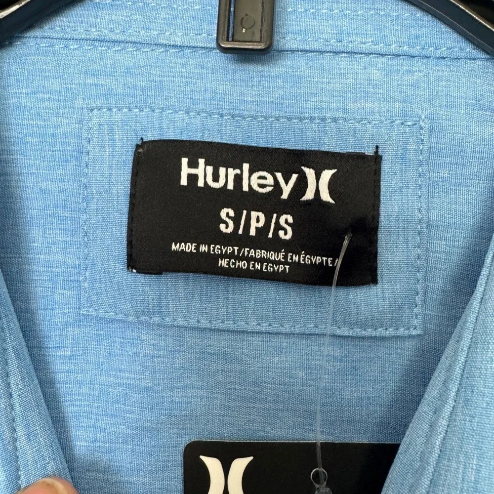 NWT! Lot of‎ 3 Hurley Mens Short Sleeve Button Down Shirts Small